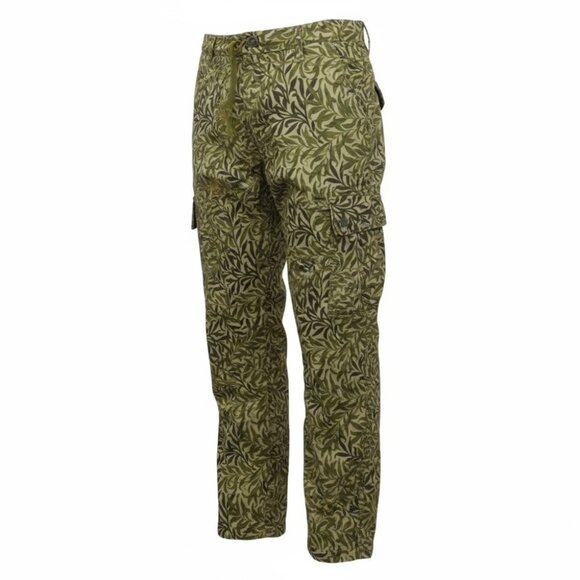 Matchstick NWT Men's Green Max Leaf Print Chino Jogger Pants, Size 36x32 - Picture 2 of 8